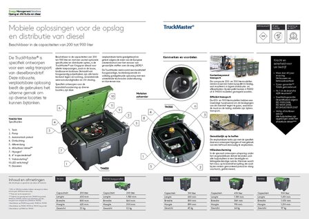 Dieseltank 300 liter KINGSPAN incl. 12 of 24 volt&nbsp;pompset