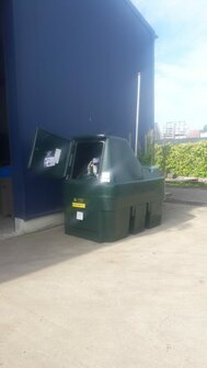 Dieseltank 1350 liter (met kap)