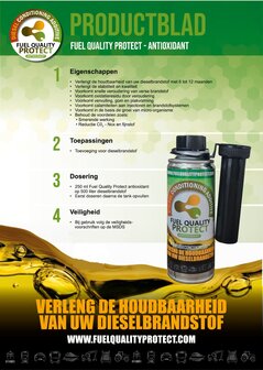 Fuel Quality Protect Anti-Oxidant (FQPAO)