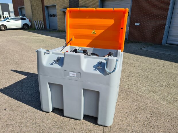 Diesel IBC 980 liter (Met Kap)