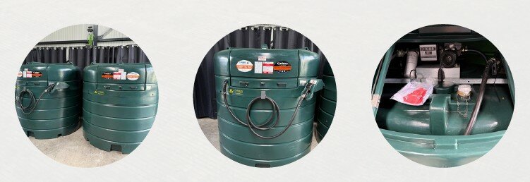 Dieseltank 2500L, Verticaal