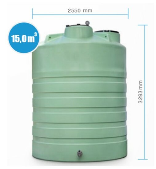 Watertank 15.000 liter