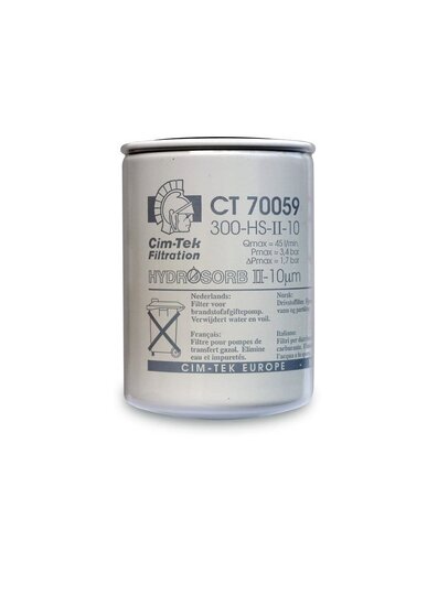 CimTek spin-on filterelement Hydrosorb 300HS-II-10 50 l/min 10 mu