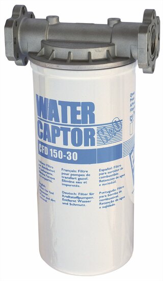 Piusi Water Captor filter 30 mu met filterhouder G1 BSP 150 l/min