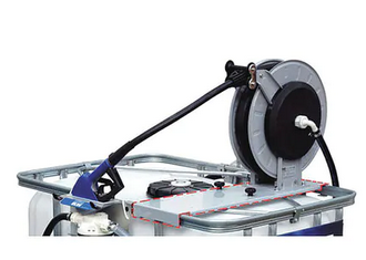 Piusi Consoleplaat Pomp of Haspel op IBC  staande montage