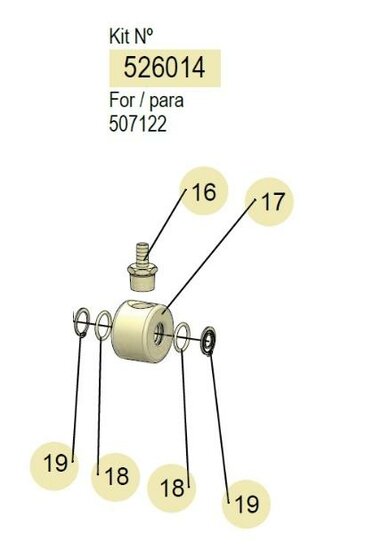 Samoa haspel swivel 507122 series lucht,water,antivries