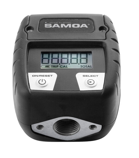 Samoa C30 in-line meter digitaal 1/2 BSP 1-50 l/min 100 bar