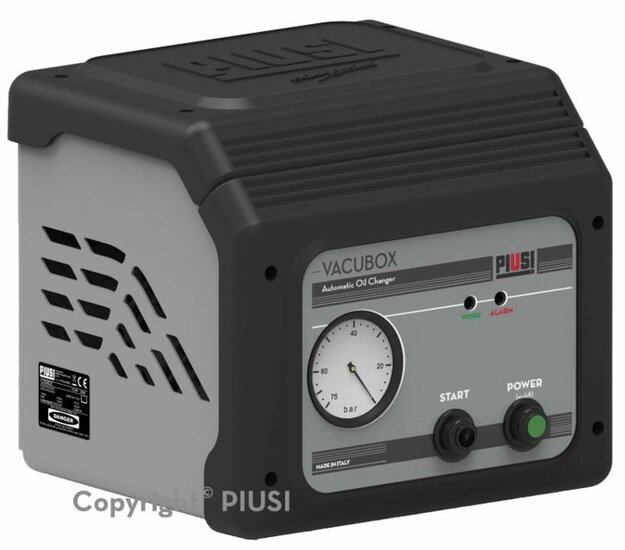 Piusi Vacubox afgewerkte olie extractor 1-10 L/m