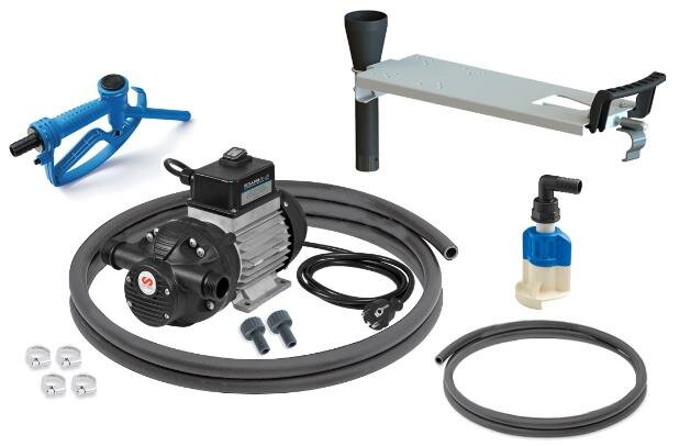 Samoa adblue elektrische vatpompset - Solura serie 35 l/min 230v manueel pistool
