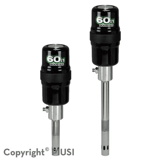 Piusi Booster P60:1 EP2 pneumatische vetpomp 50-60 kg drum 1500 gr/min 420 bar
