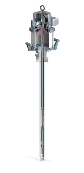 Samoa Pumpmaster PM60 80:1 pneumatische vetpomp 50 kg drum 8 kg/min 560 bar