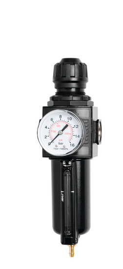 Samoa reduceerventiel 1/4 incl. manometer, vochtafscheider en filter