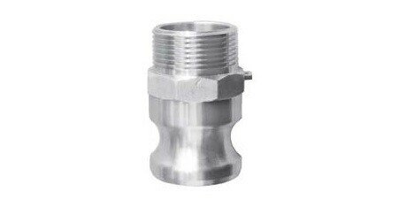 Camlock koppeling ALU mannelijk type F G1/2 BSP buitendraad