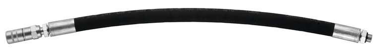 Samoa rubber vetslang dubbel omvlochten 300mm 1/8 bui - met doorsmeerkop