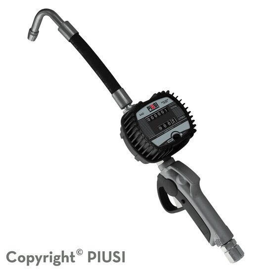 Piusi K40 EASY OIL Mechanische handoliemeter flex uitloop 1-30 l/min 1/2 70bar