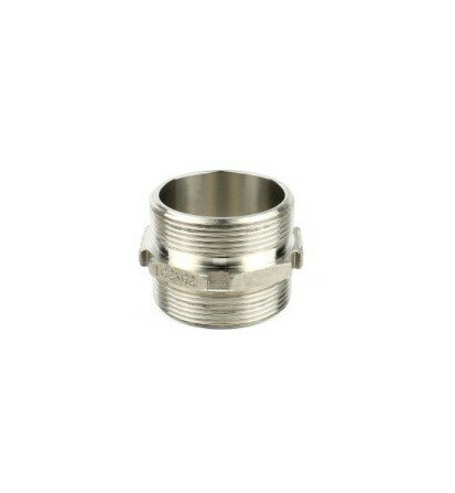 E-Flex TW dubbele nippel 280 RVS G2 BSP bui x bui