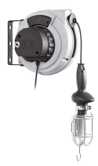 Samoa kabelhaspel met transformator en looplamp