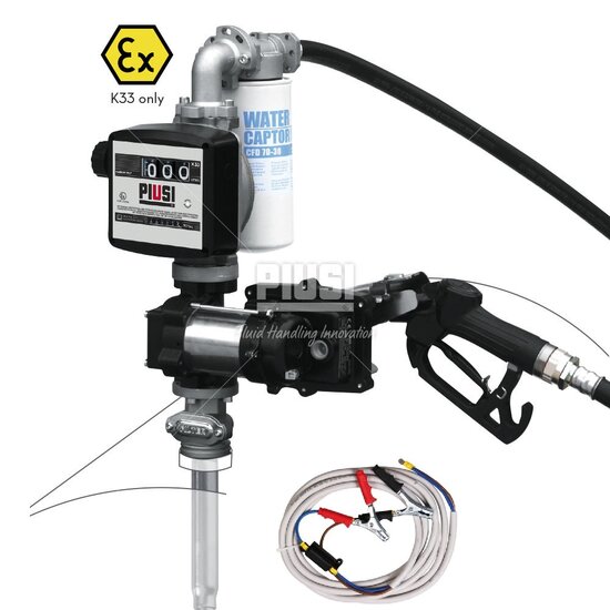 Piusi DRUM EX50 Vatpompset Benzine-en Diesel + meter Atex