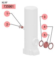 Samoa repair kit luchtdemper en filter Pumpmaster PM2 3:1 oliepompen