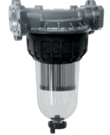 Piusi Clear Captor Strainer Filterhouder/bol alu G1 BSP F incl. cartridge Fuel 100 ltr/min 120 micron