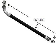 Samoa zuigslangset 1800mm 11/2 incl. kopp. voor PM45 en 60 stubby pompen