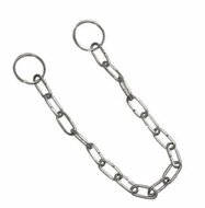 RVS schakelketting met sluitringen voor afsluitkapen MB50 en MB80