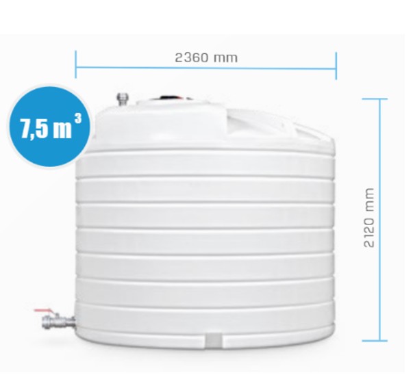 Watertank 7500 liter