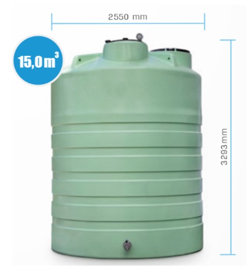 Watertank 15.000 liter