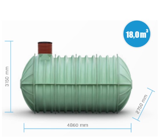 Watertank Ondergrondse tank 18.000 liter