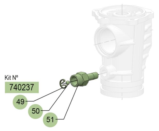 Samoa repair kit uitlaatklep 1/4 PM3 55:1 vetpompen 404100 405100 407200 409200