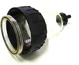Piusi Transparante bol voor clearcapter filter wartel + pakking