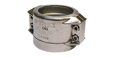 Klemschaal Set - RVS 25mm x 6 mm