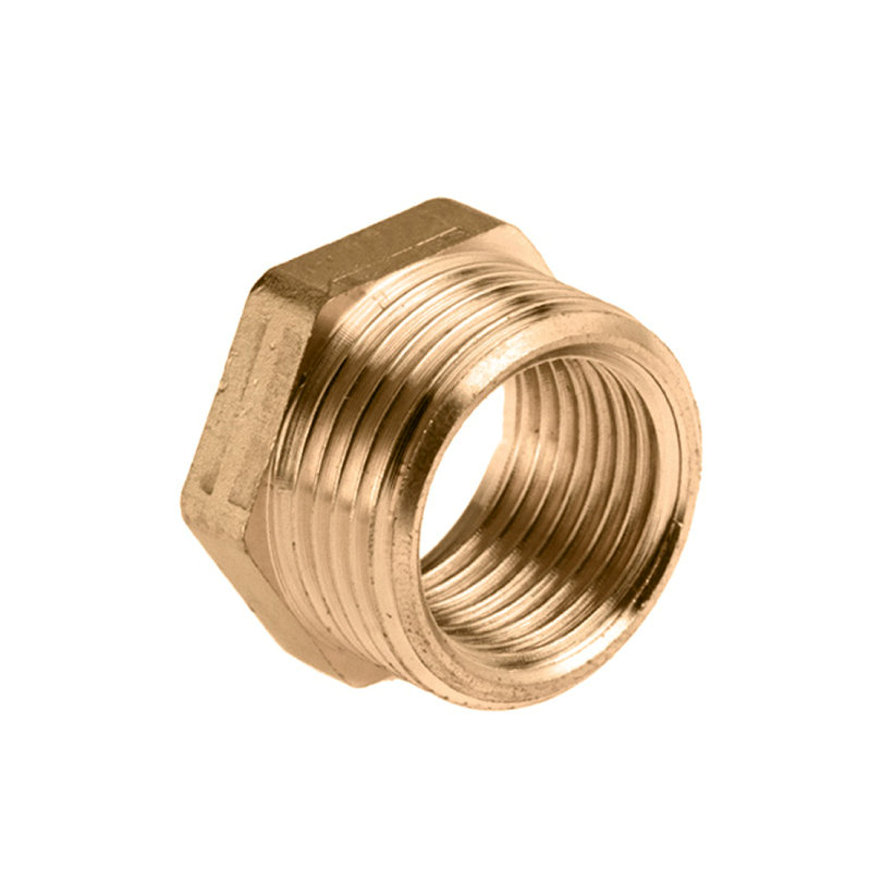 Samoa verloopring messing 1/2 x 3/8 BSP bui x bin