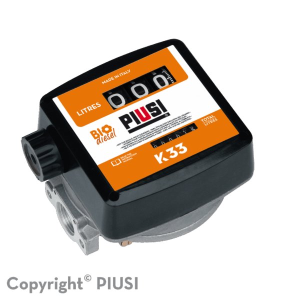 Piusi K33 Mechanische volume meter 20-120 l/min Biodiesel B100 Versie A