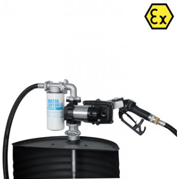 Piusi DRUM EX50 Vatpompset Benzine-en Diesel 12 VDC 50 l/min Atex
