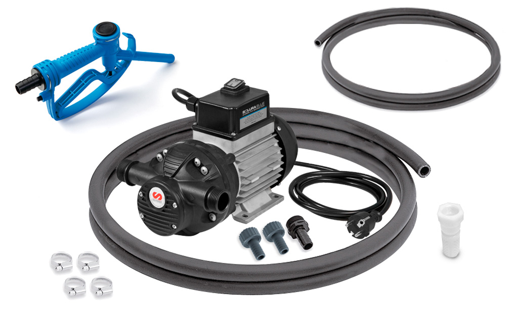 Samoa adblue elektrische membraanpompset - Solura serie 35 l/min 230 vac manueel pistool