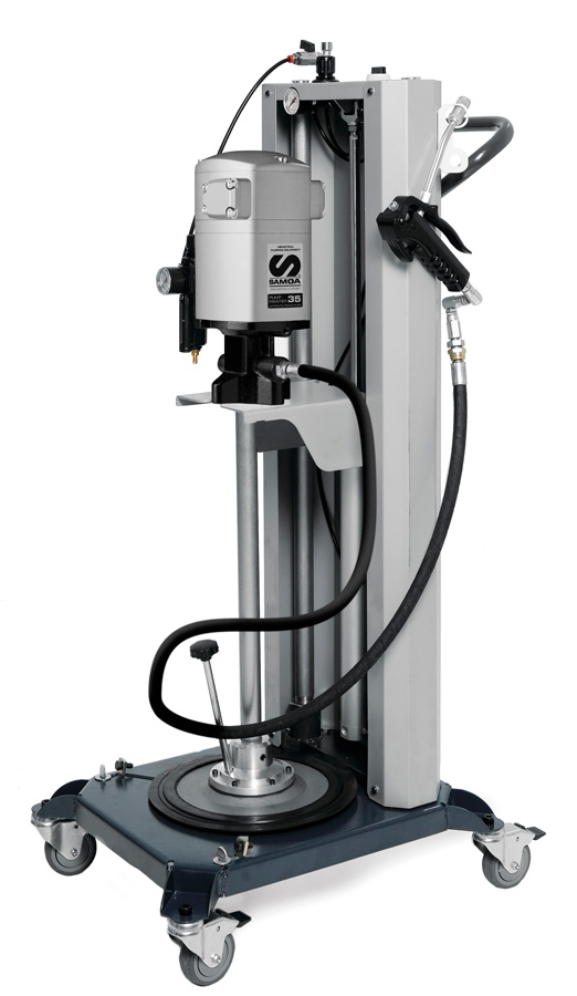 Samoa Pumpmaster PM35 60 mobiel doorsmeerpers met lift/ram slang/pistool