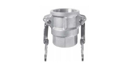 Camlock koppeling ALU vrouwelijk met oren type D G1 BSP binnendraad