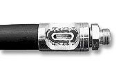 Samoa rubber vetslang dubbel omvlochten 1000mm 1/8 bui