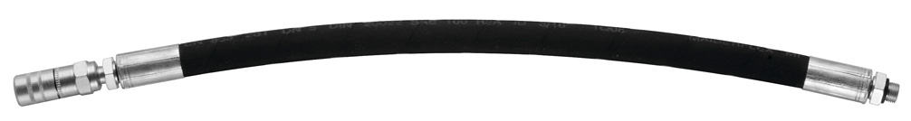 Samoa rubber vetslang dubbel omvlochten 300mm 1/8 bui - met doorsmeerkop