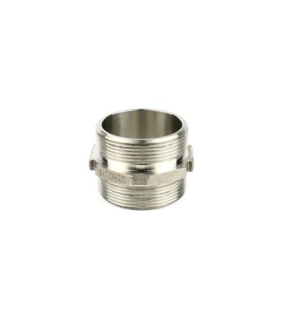 E-Flex TW dubbele nippel 280 RVS G2 BSP bui x bui