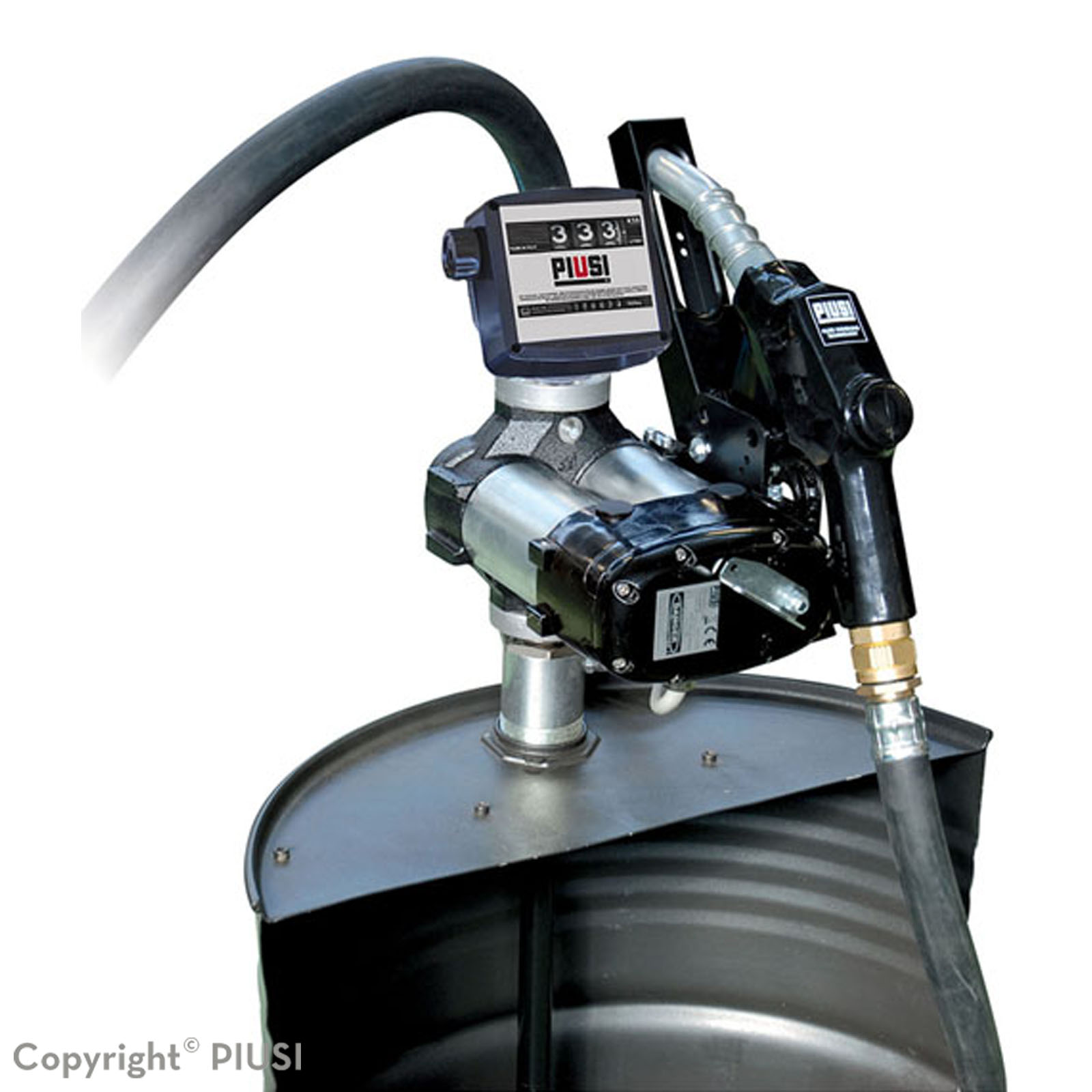 Piusi Drum Bi-Pump 24V K33 A120 Dieselpompset vatmontage
