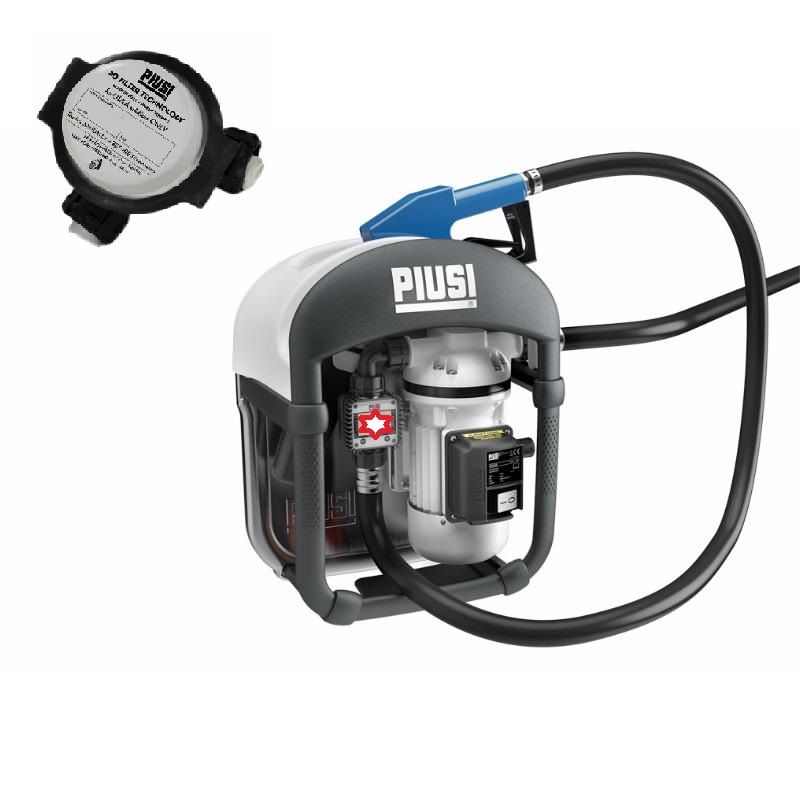 Piusi Suzzarablue 3 BASIC 230V/50Hz +A60 RVS zonder meter,met 3D filter