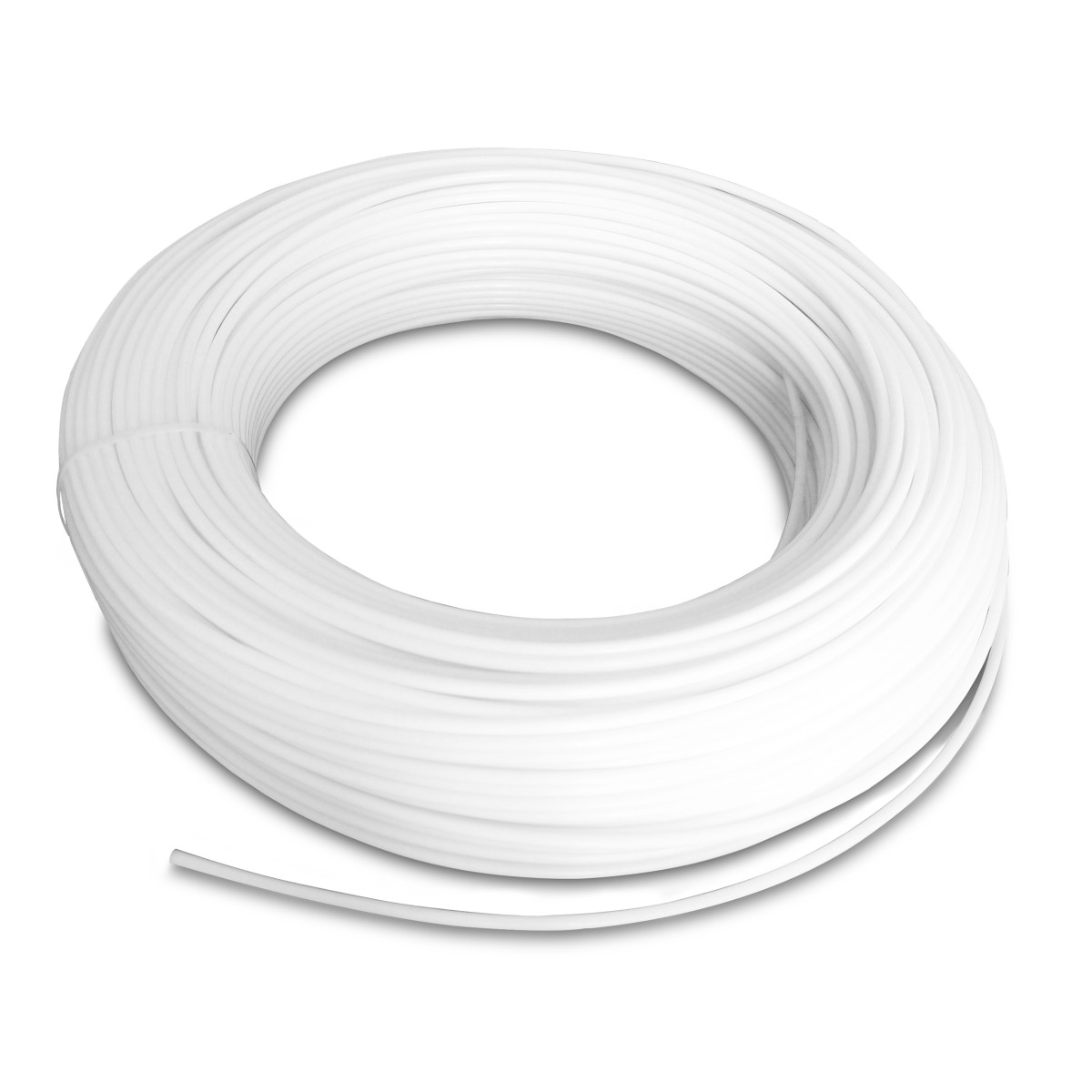 Samoa PU luchtslang wit 12x10 mm voor afgewerkte olie unit per meter
