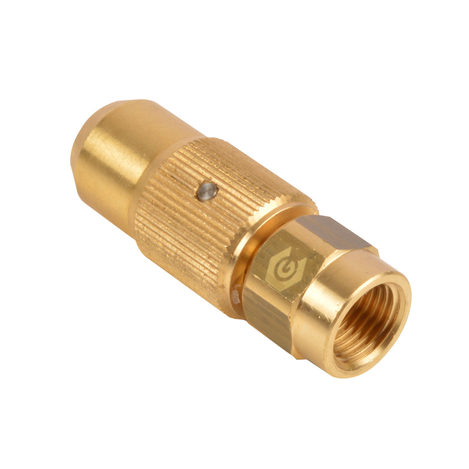 Samoa losse non-drip connector voor op uitloop 1/4-turn messing