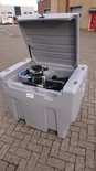 Dieseltank 300 liter met 12 Volt pompset, slanghaspel en 8 meter brandstofslang