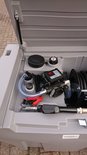 Dieseltank 400 liter incl. 12 Volt pompset, slanghaspel en 8 meter brandstofslang