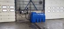 AdBlue ® geschikte stationaire tank 2.450 liter voor opslag AdBlue ®