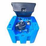 AdBlue ® geschikte 980 liter met 8 meter slang op slanghaspel en automatisch vulpistool met 12 Volt pompsysteem