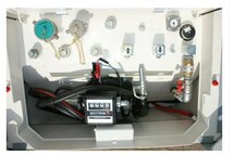 Dieseltank IBC 500 liter stalen Dieseltank met Dieselpomp en UN- Kiwa-, Vlarem II- en ADR keurmerk